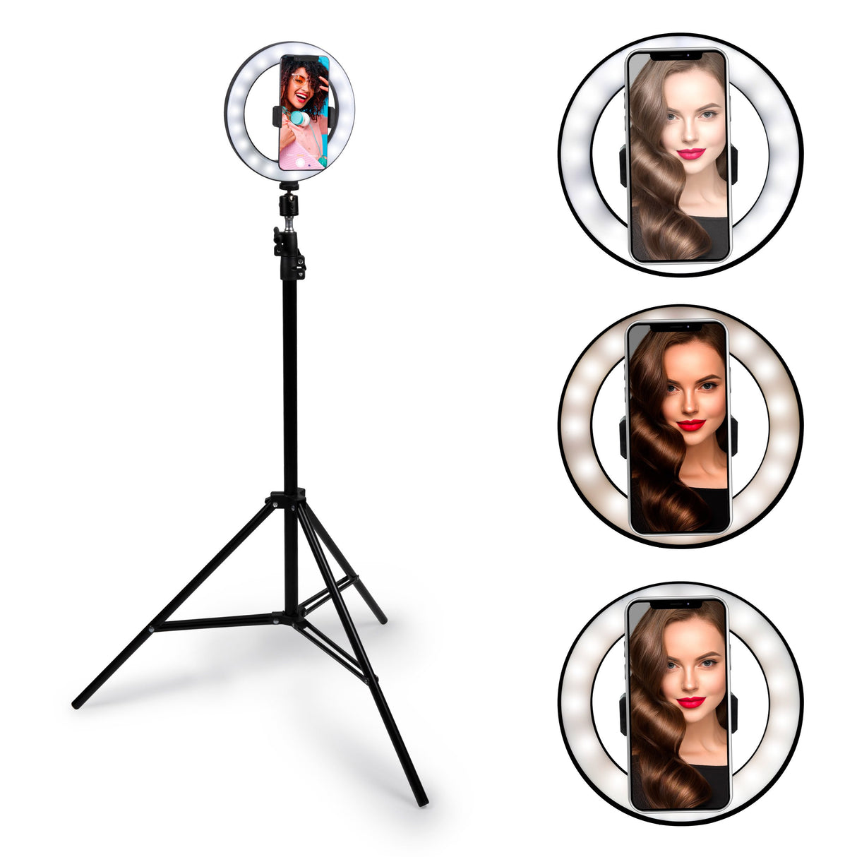 Grundig Selfie Ringlamp - 210 cm - maximondo
