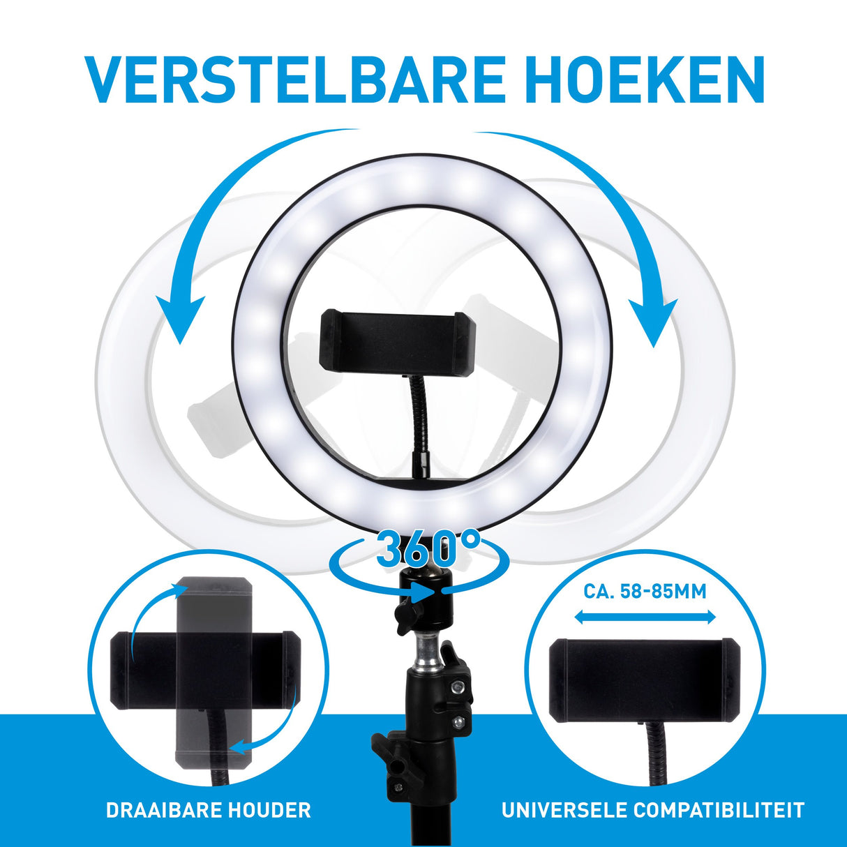 Grundig Selfie Ringlamp - 210 cm - maximondo