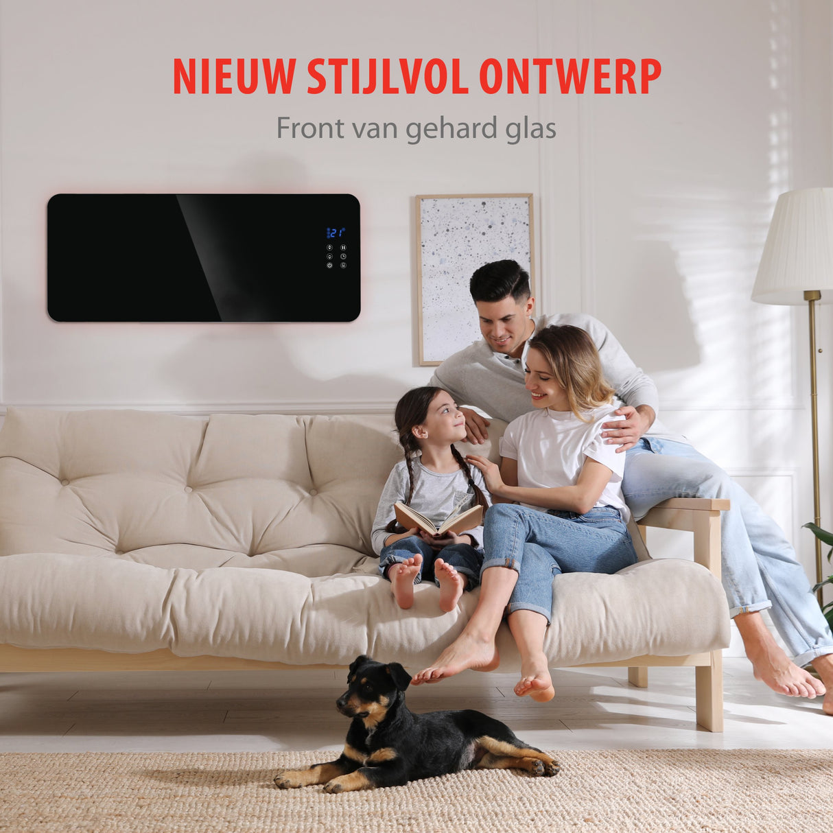 alpina Convectorkachel 2000W Zwart - maximondo