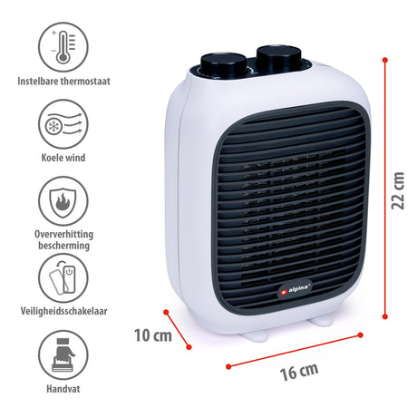 alpina Elektrische Ventilatorkachel - maximondo