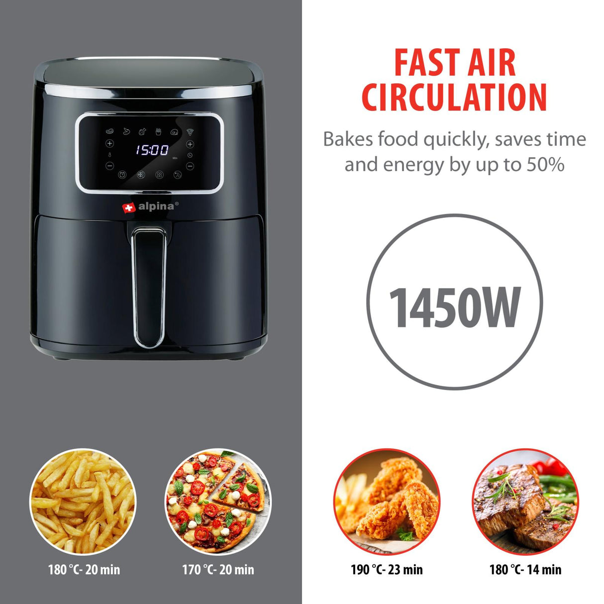 Airfryer Digitaal 4.5L - maximondo