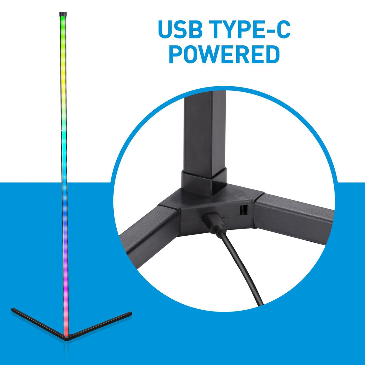 Grundig RGB Hoeklamp 140cm - maximondo
