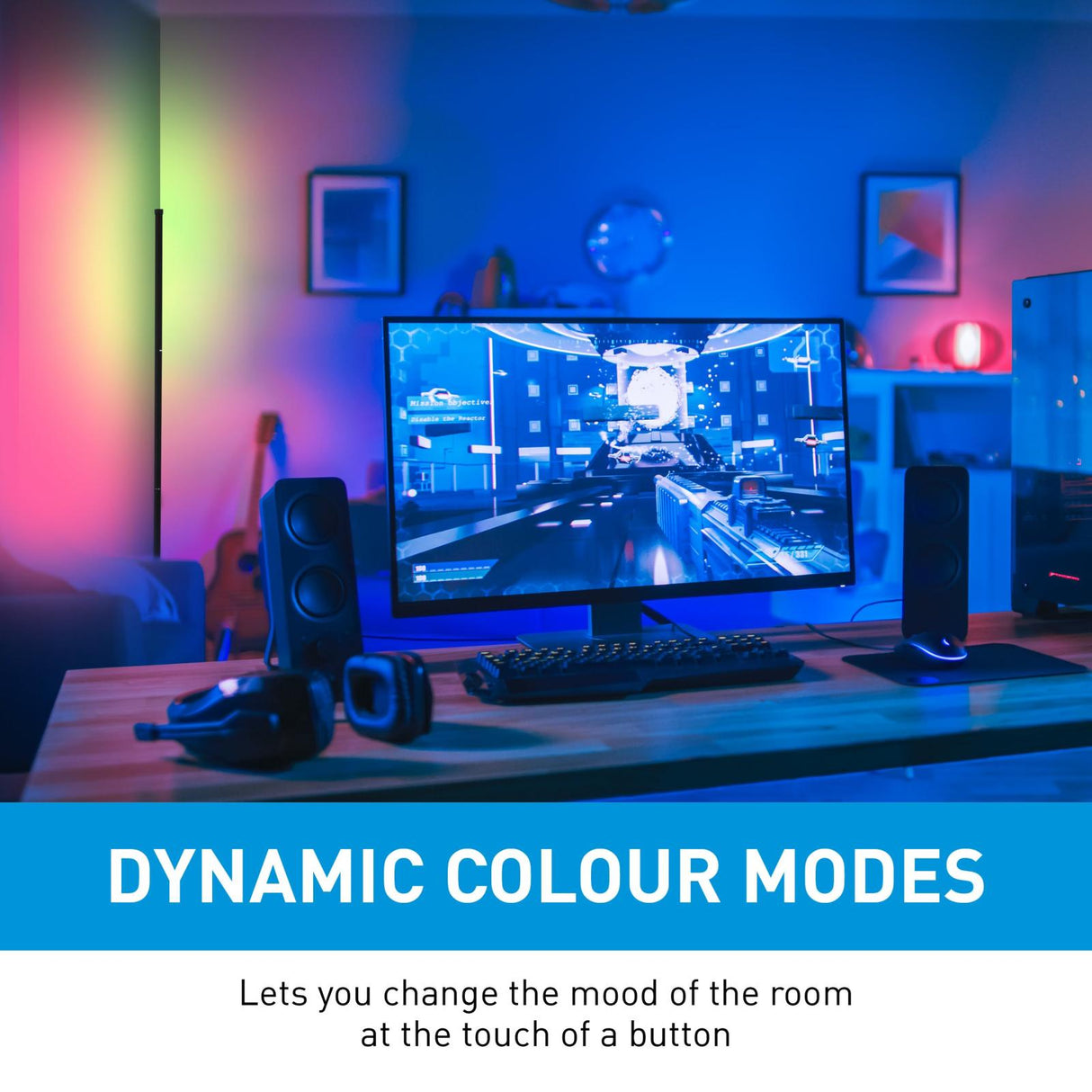 Grundig RGB Hoeklamp 140cm - maximondo