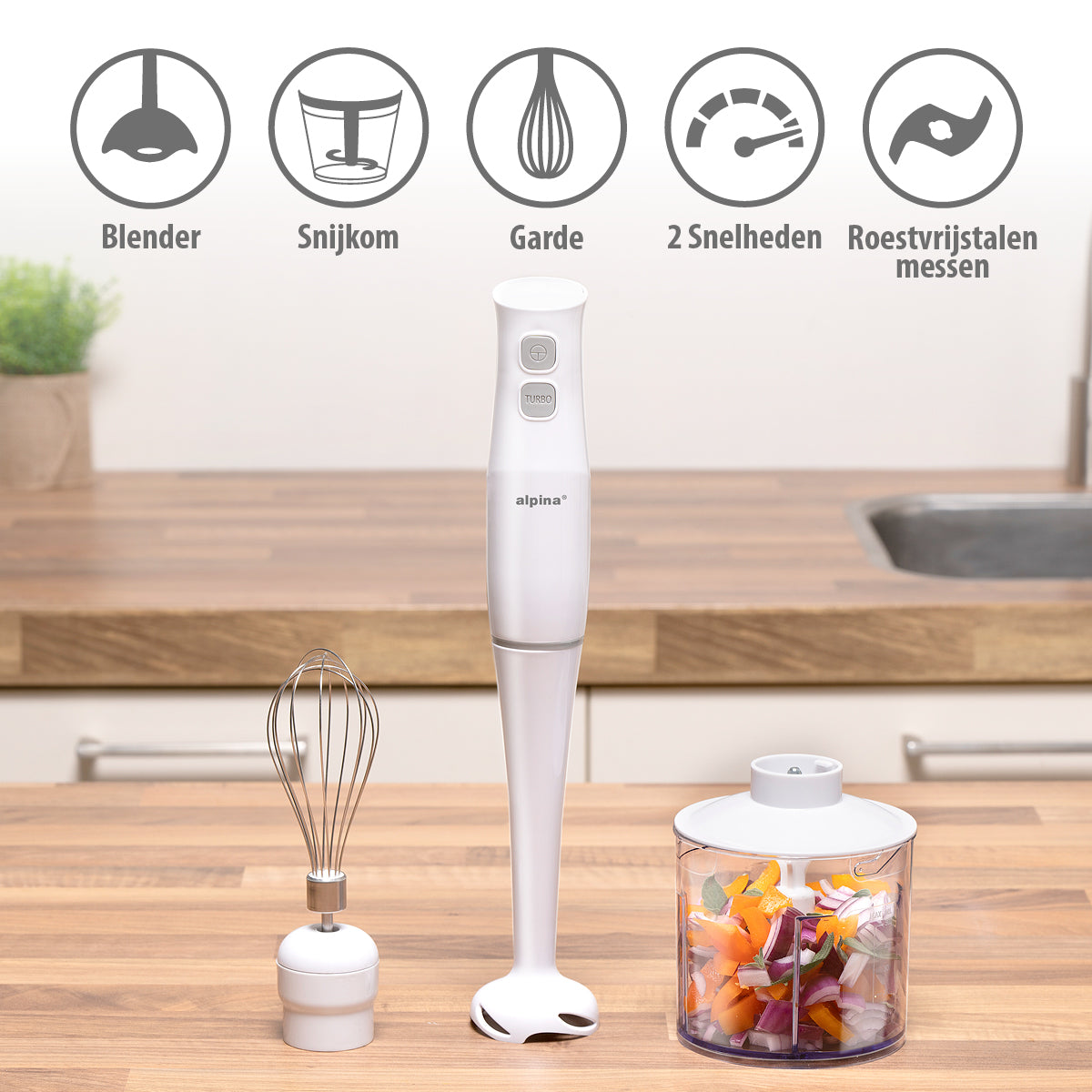 alpina Staafmixer Set 400W - maximondo