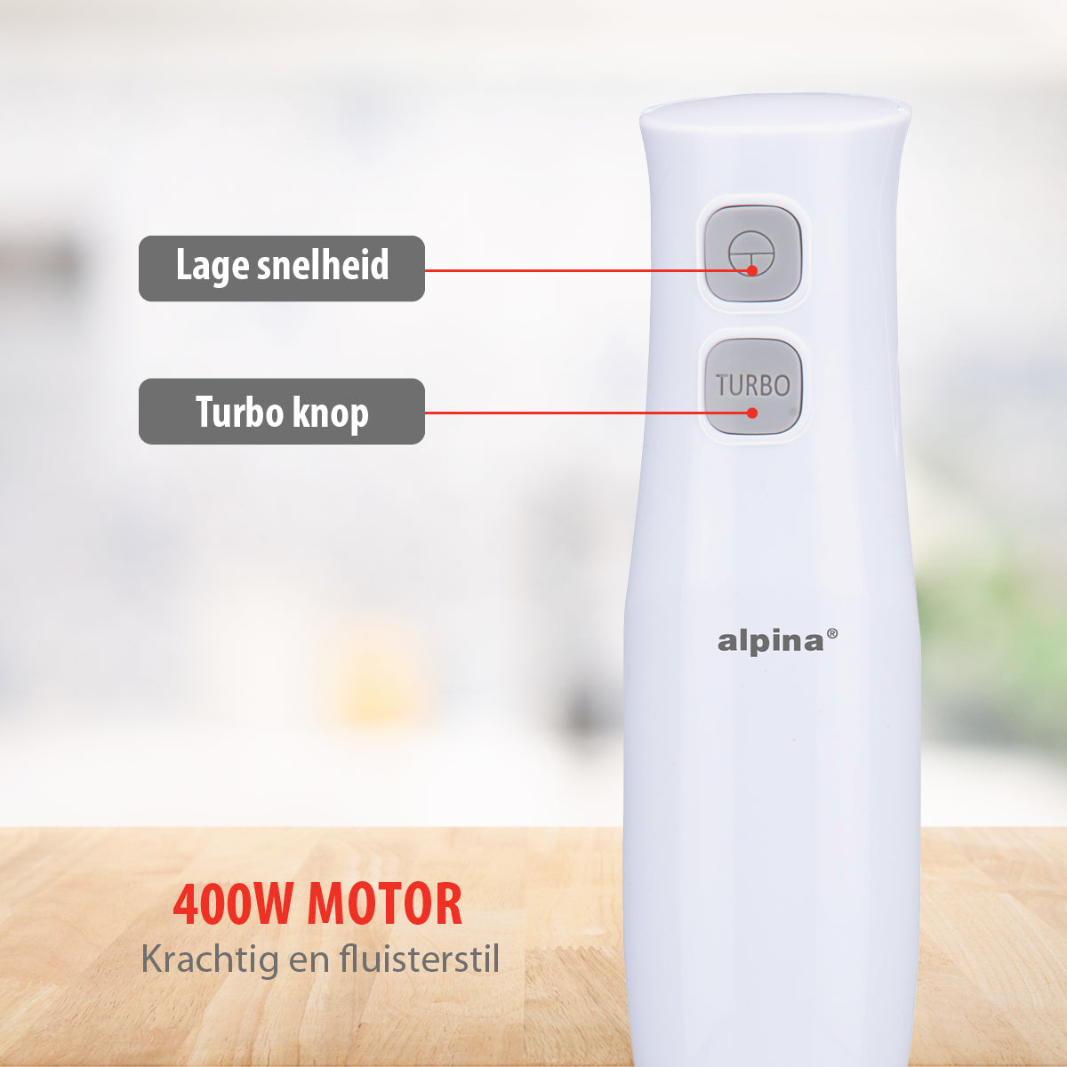 alpina Staafmixer Set 400W