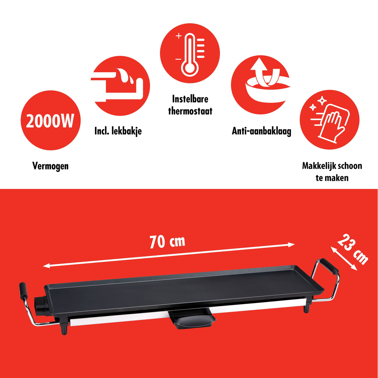 alpina Grillplaat 70x23 CM