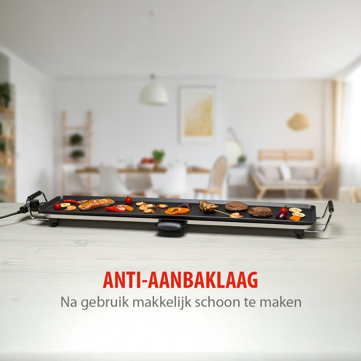 alpina Bakplaat Teppanyaki, Zwart - maximondo