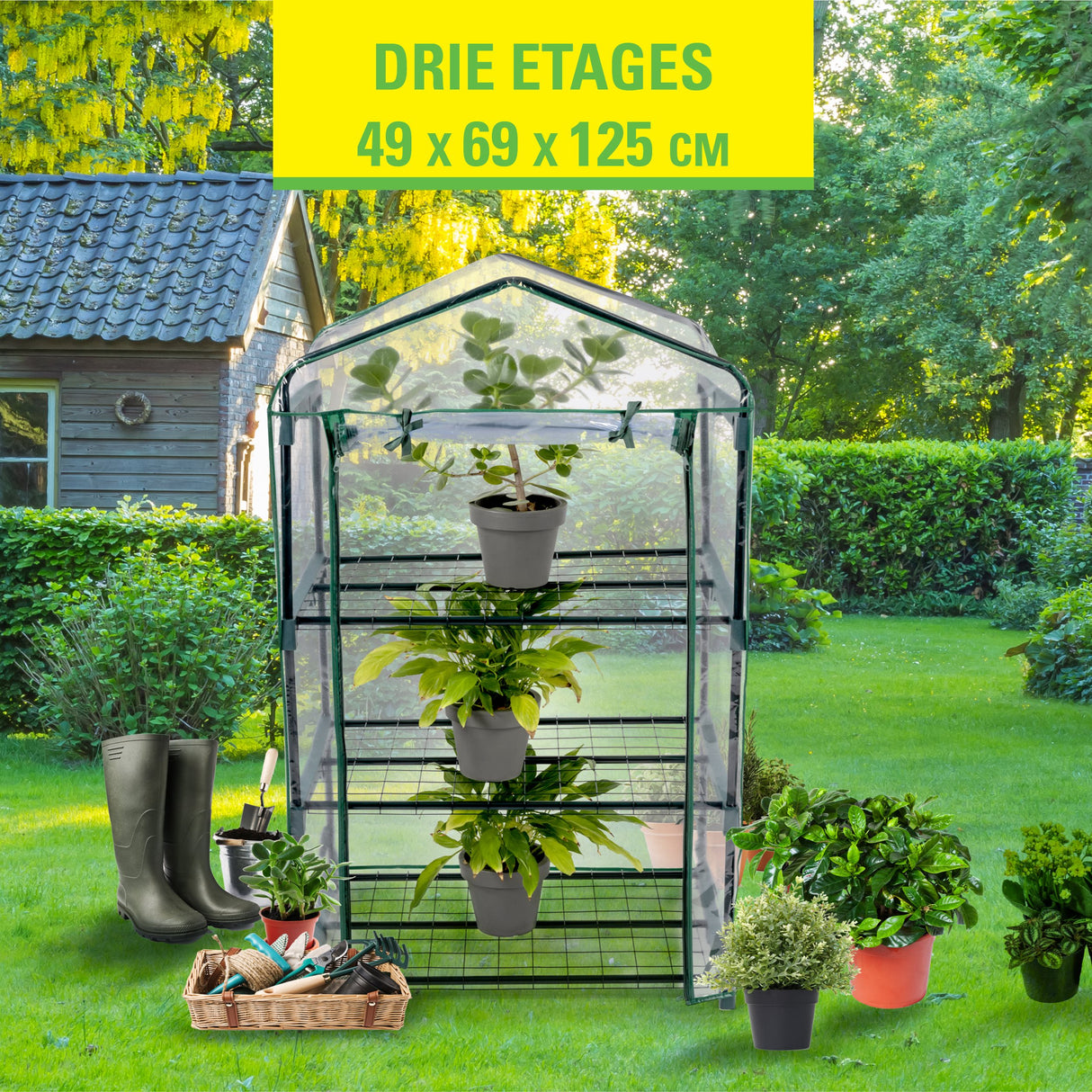 Kinzo Plastic broeikas 3 verdiepingen - maximondo