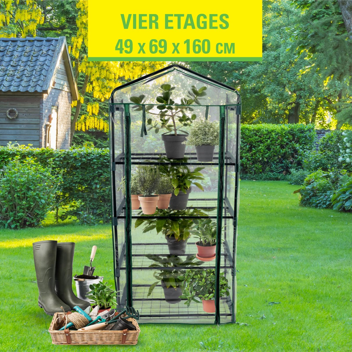 Kinzo Plastic broeikas 4 verdiepingen - maximondo