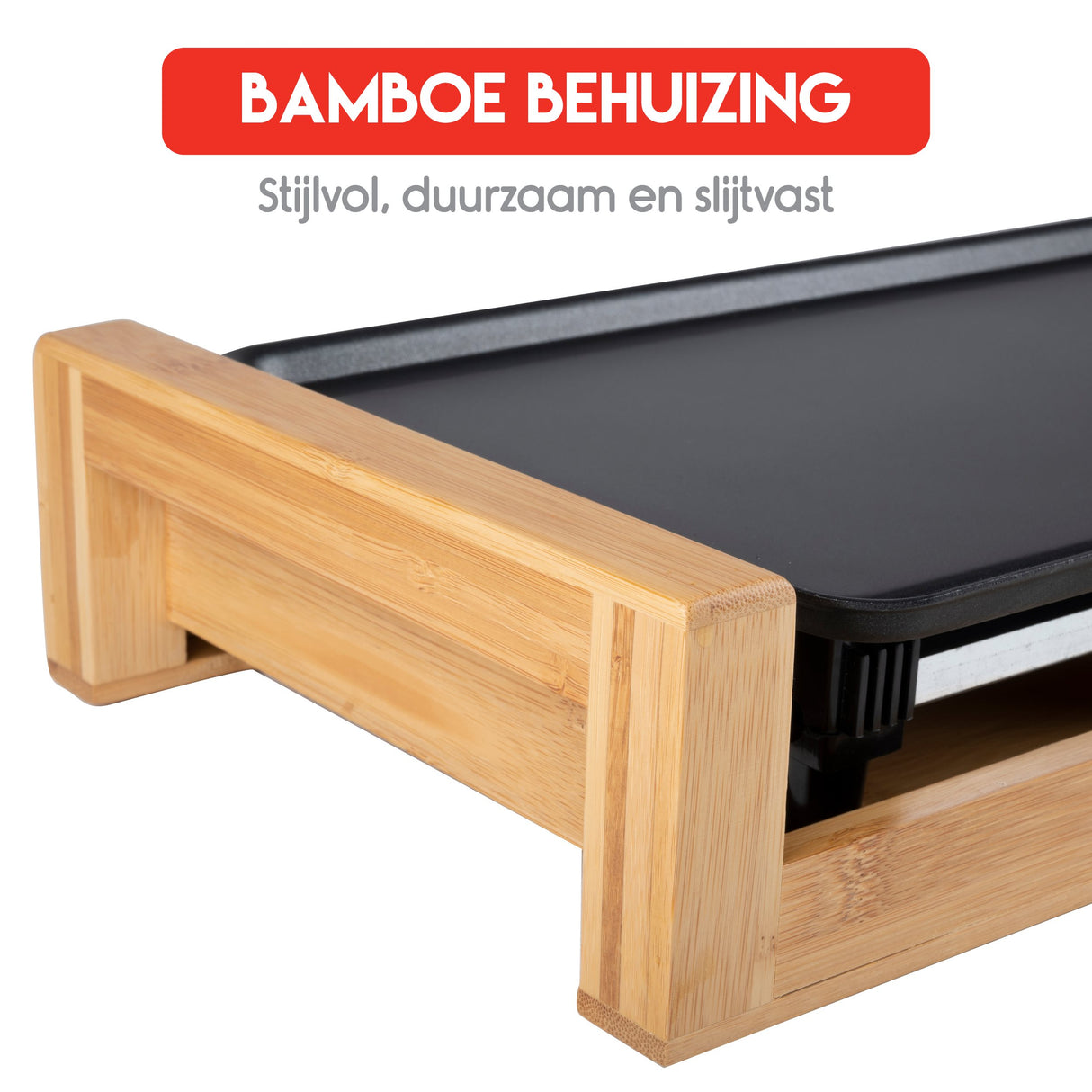 alpina Teppanyaki Bakplaat 2000W, 43 x 22.5 CM - maximondo