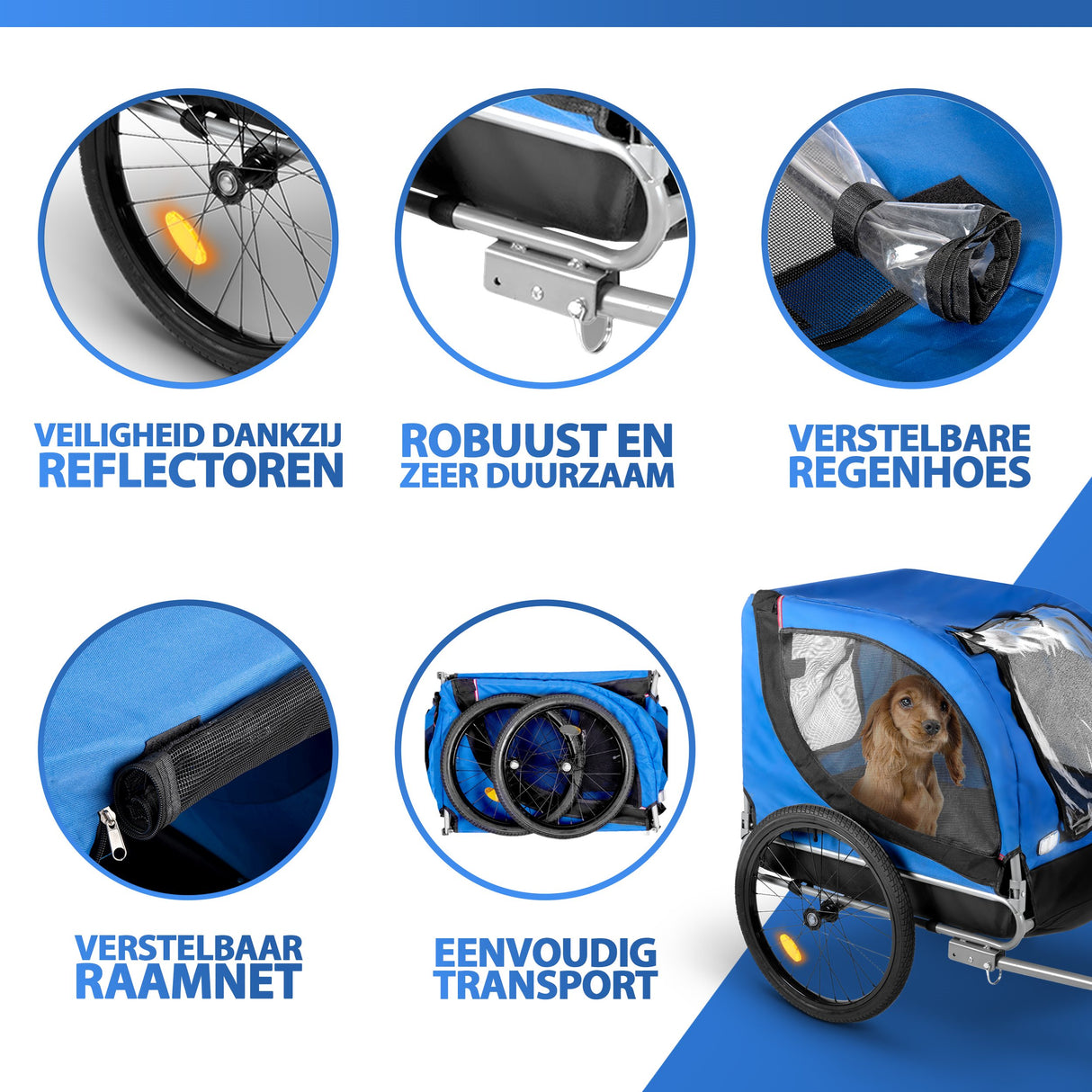 Bicycle Gear Hondenfietskar Opvouwbaar - maximondo