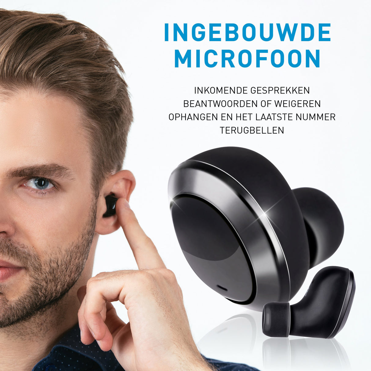Grundig Oortjes Bluetooth Zwart - maximondo