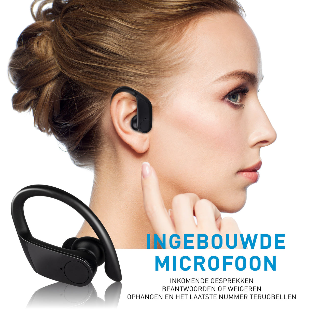 Grundig Draadloos Oortjes Zwart - maximondo