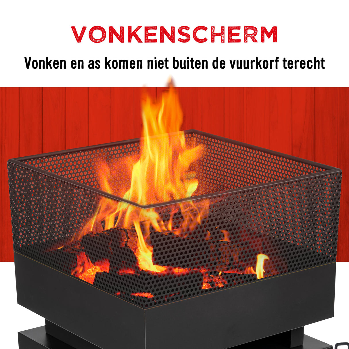 BBQ Collection Vuurkorf 39x39x85 cm - maximondo