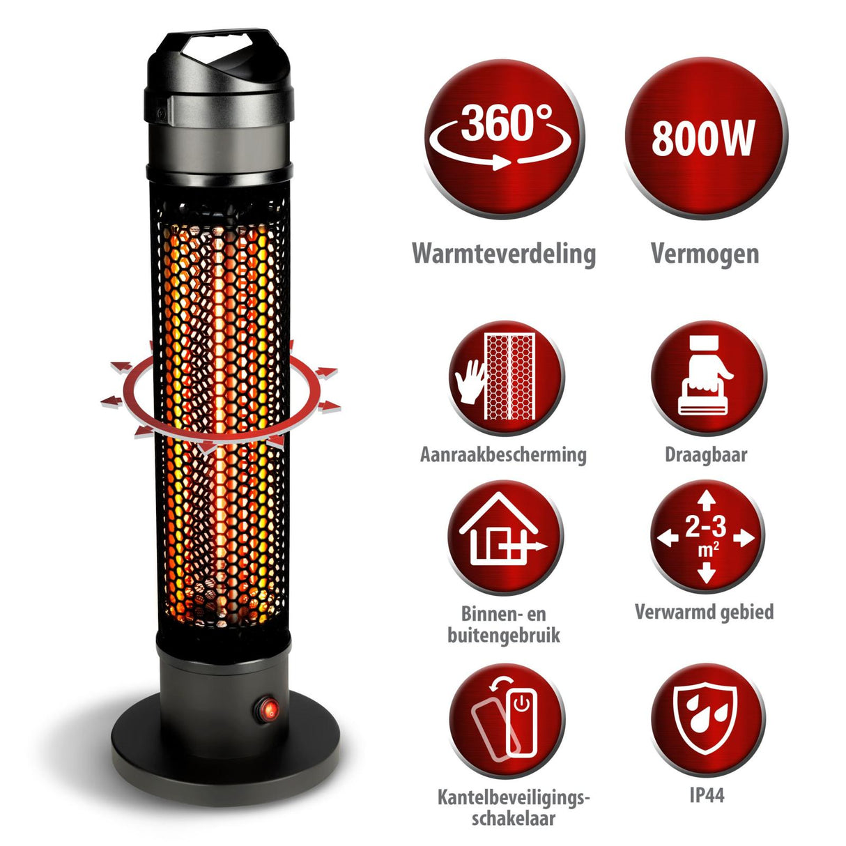 Heater Infrarood 800W - maximondo