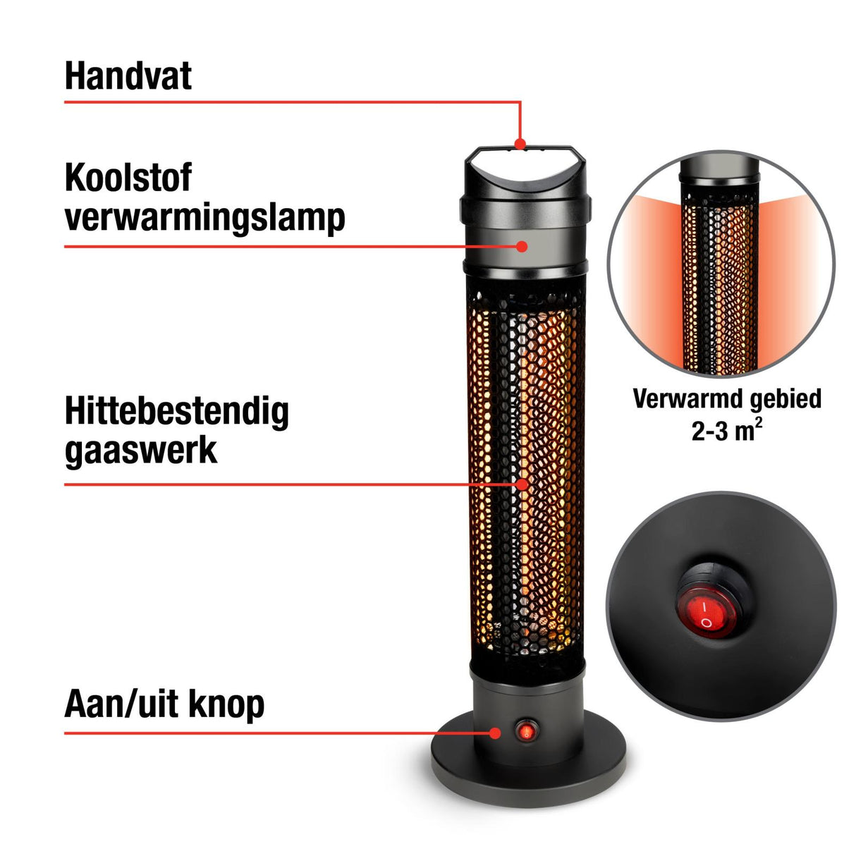 Heater Infrarood 800W - maximondo