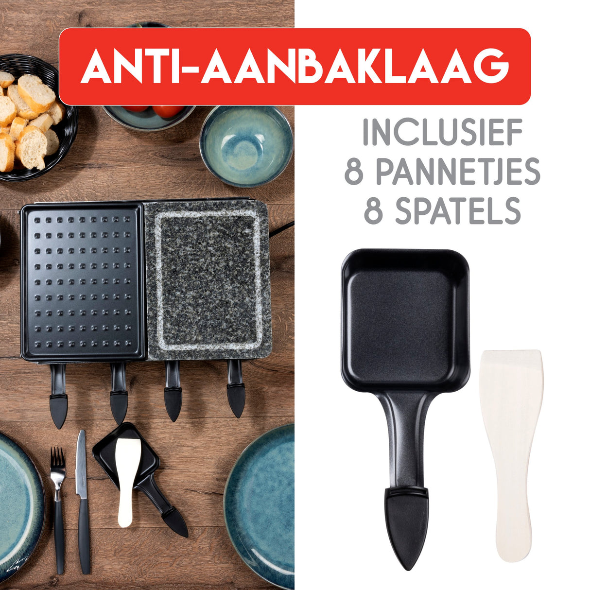 alpina Gourmetstel, Bakplaat en Steengrill - maximondo