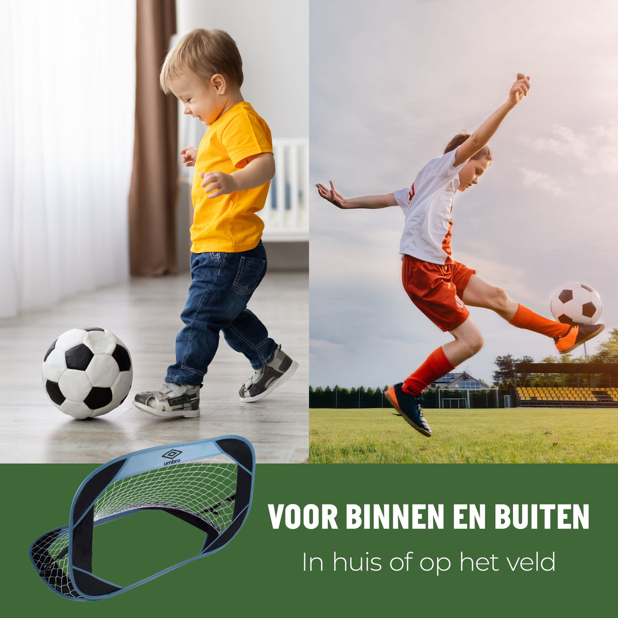 Umbro Pop Up Voetbaldoel 110x78x78 cm - maximondo
