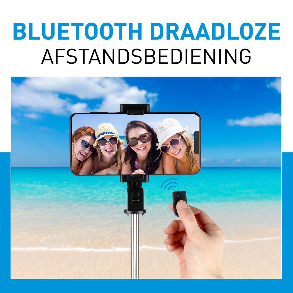 Selfiestick Tripod voor Smartphone Bluetooth - maximondo