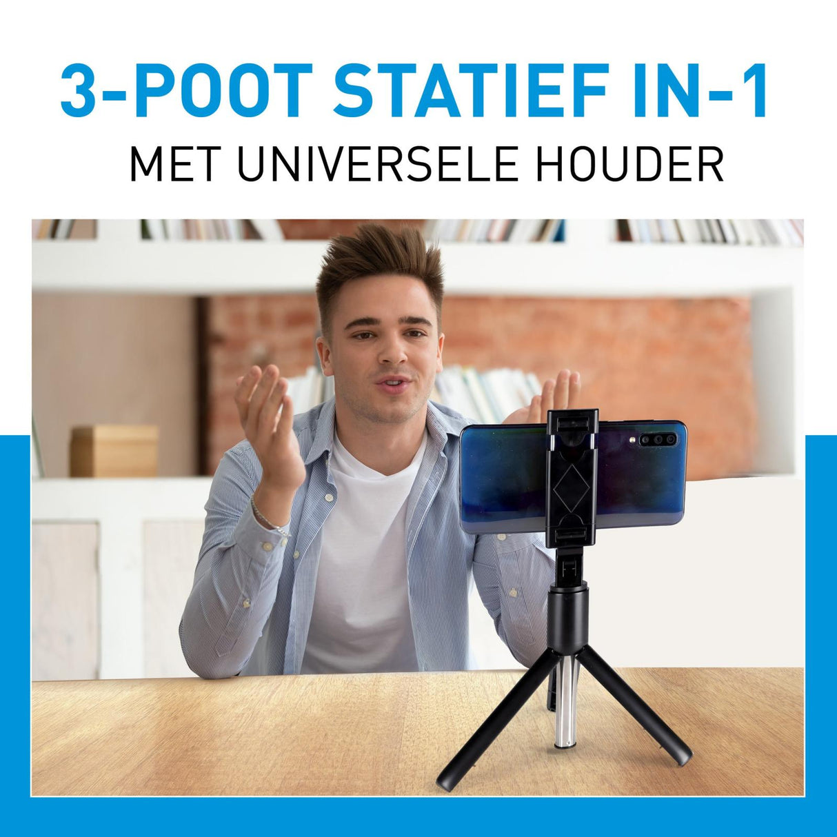 Selfiestick Tripod voor Smartphone Bluetooth - maximondo