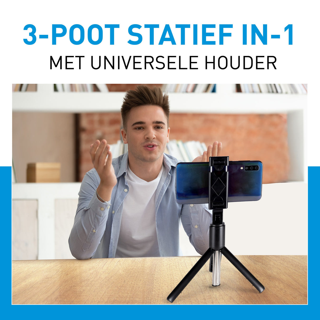 Grundig Selfie Stick & Statief, 120° - maximondo