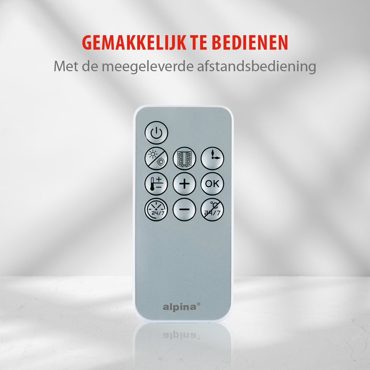 alpina wandverwarming en ventilator PTC keramisch 2000W - maximondo