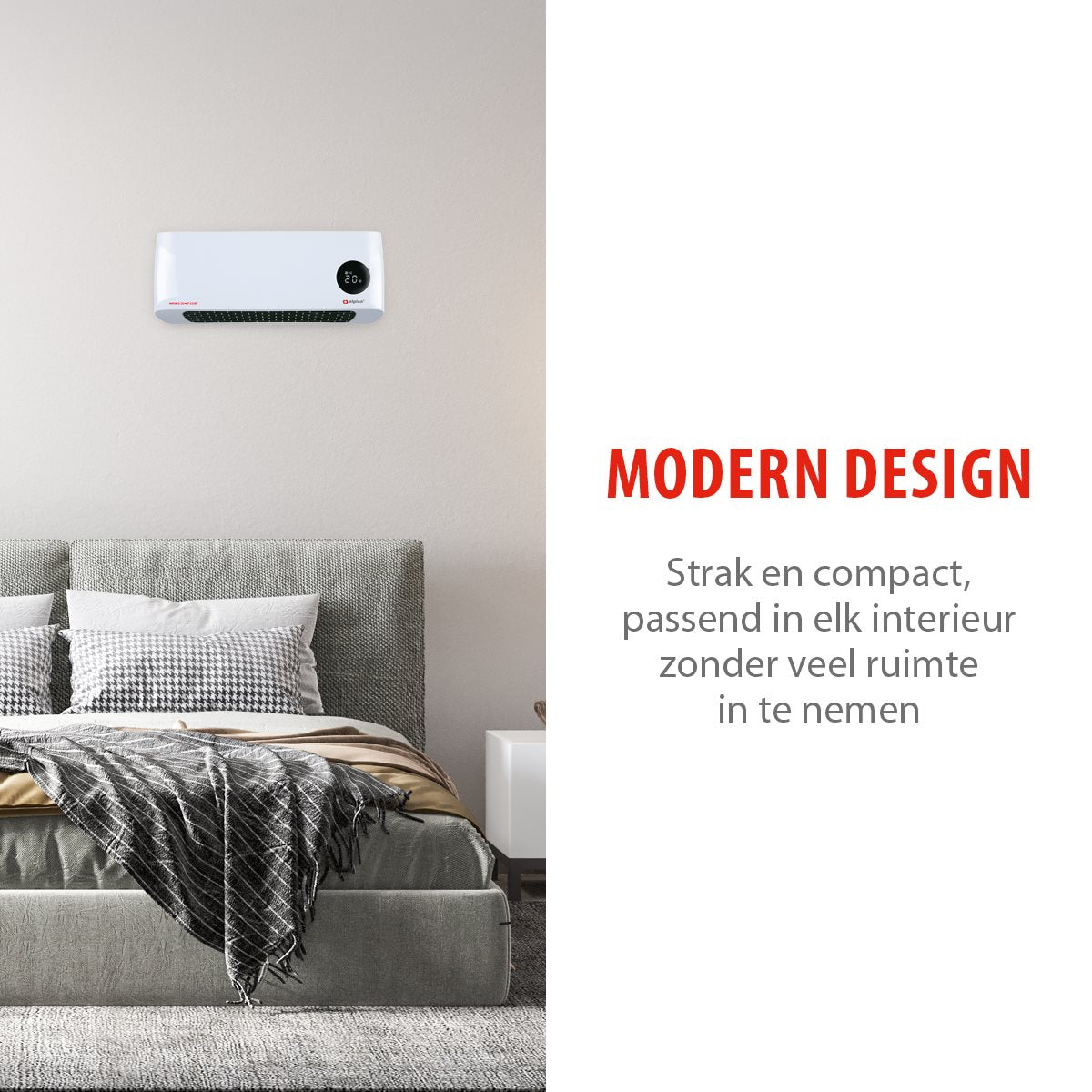alpina wandverwarming en ventilator PTC keramisch 2000W - maximondo