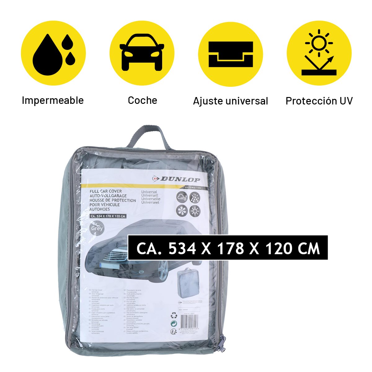 Dunlop Autohoes XL Grijs - maximondo