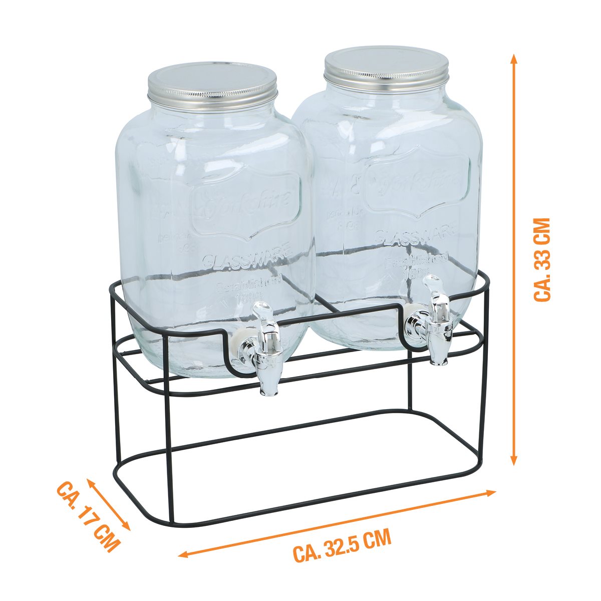 Cuisine Elegance Drankdispenser 2x 4L - maximondo