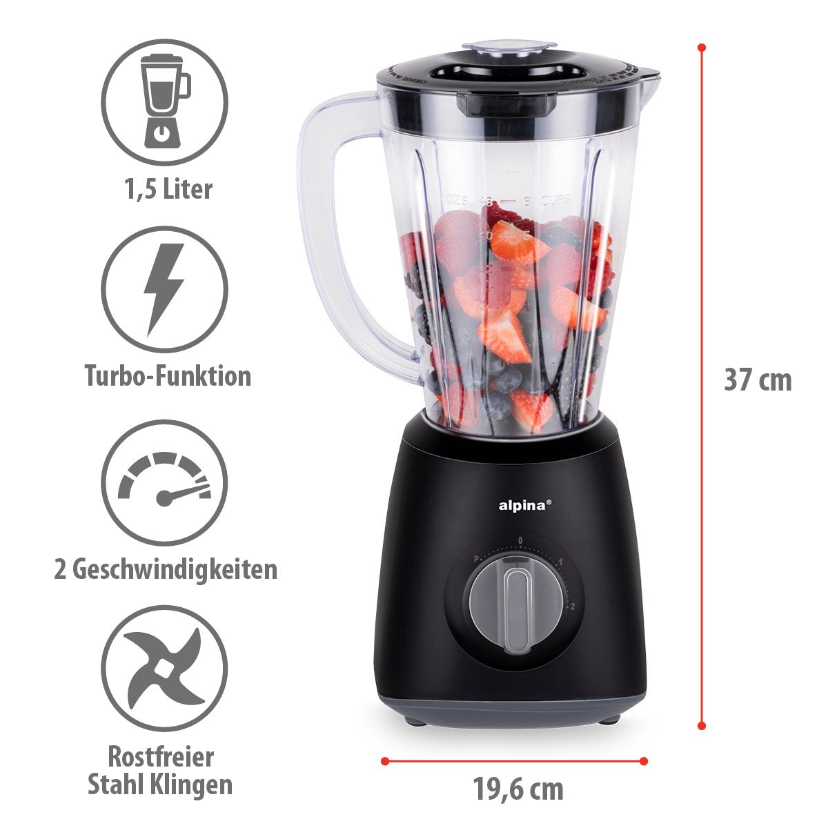 alpina Blender 1,5L 400W - maximondo