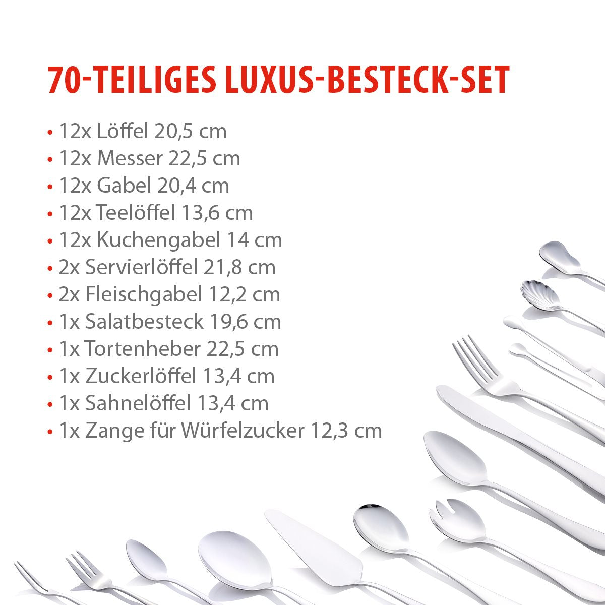 alpina Bestekset - 70 Stuks - maximondo