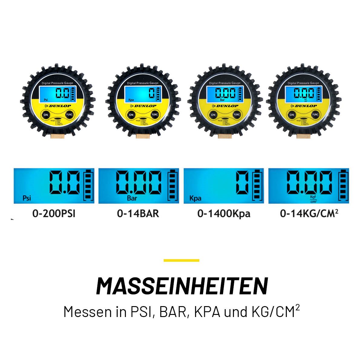 Dunlop Digitale Drukmeter - maximondo