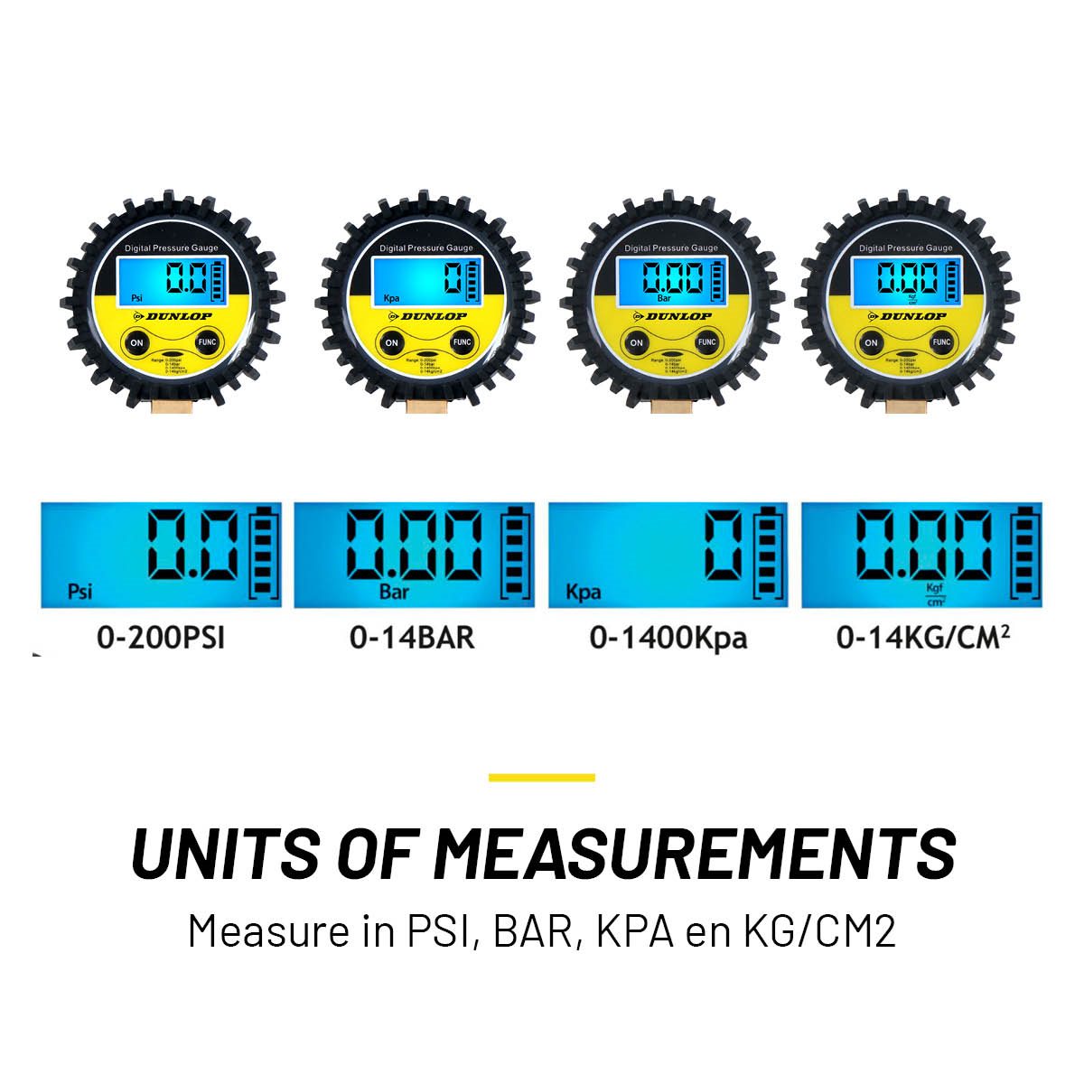 Dunlop Digitale Drukmeter - maximondo