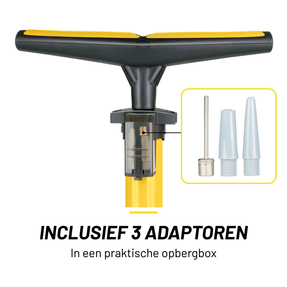 Dunlop Fietspomp met Drukmeter - maximondo