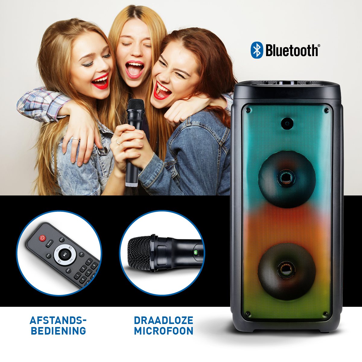 Speaker met Microfoon & Sfeerverlichting