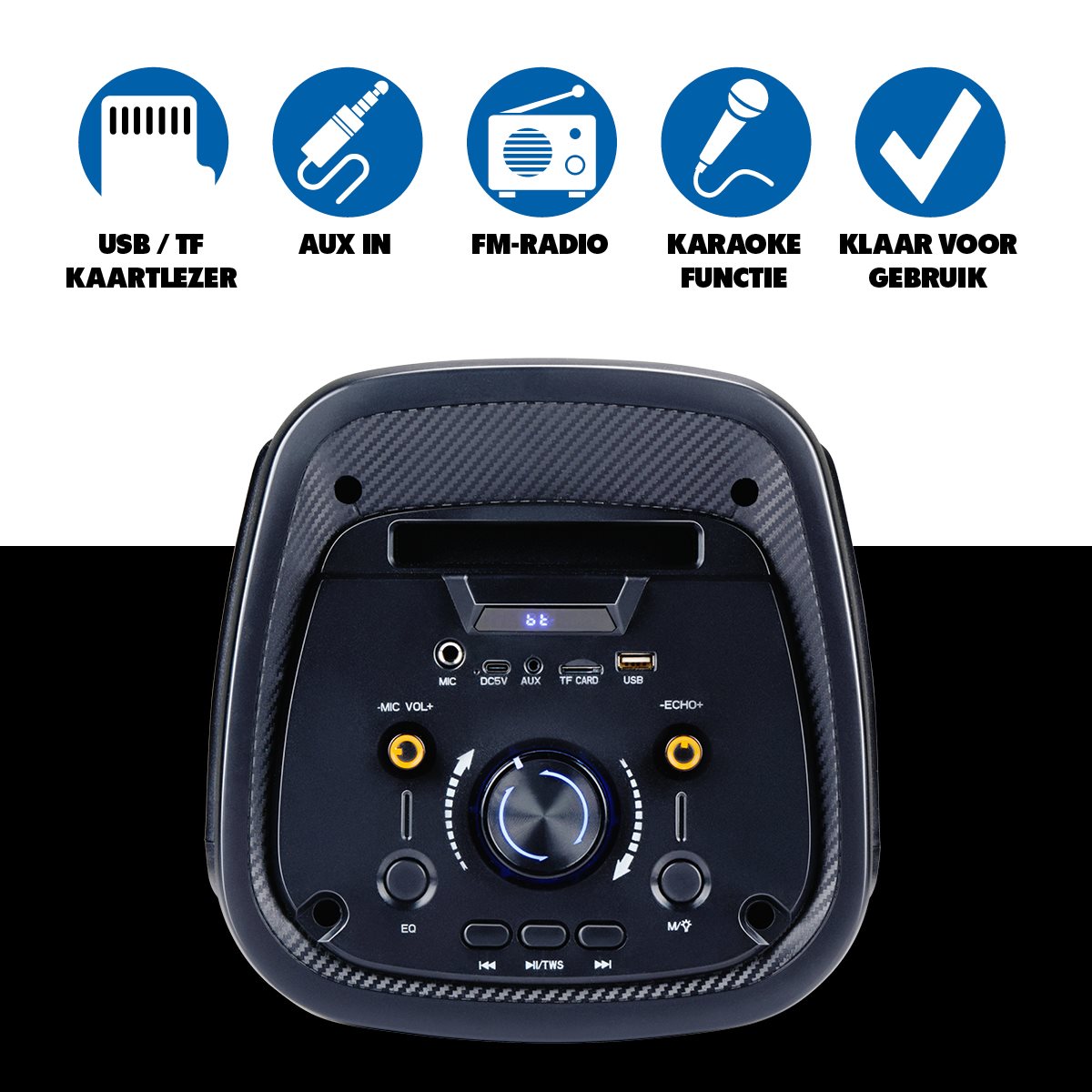 Speaker met Microfoon & Sfeerverlichting