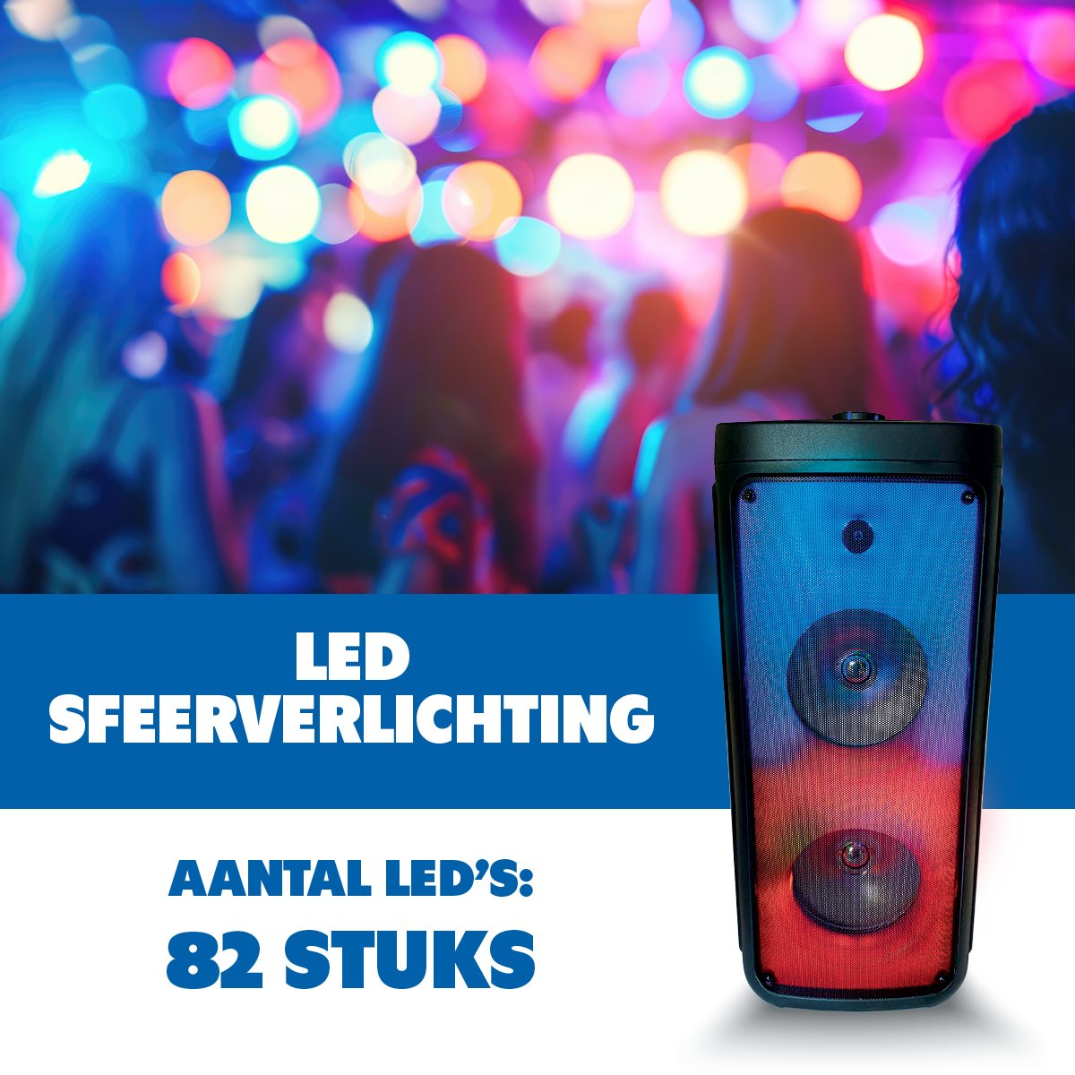 Speaker met Microfoon & Sfeerverlichting