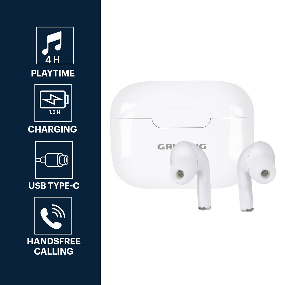 Grundig Draadloze Oordopjes Bluetooth - maximondo