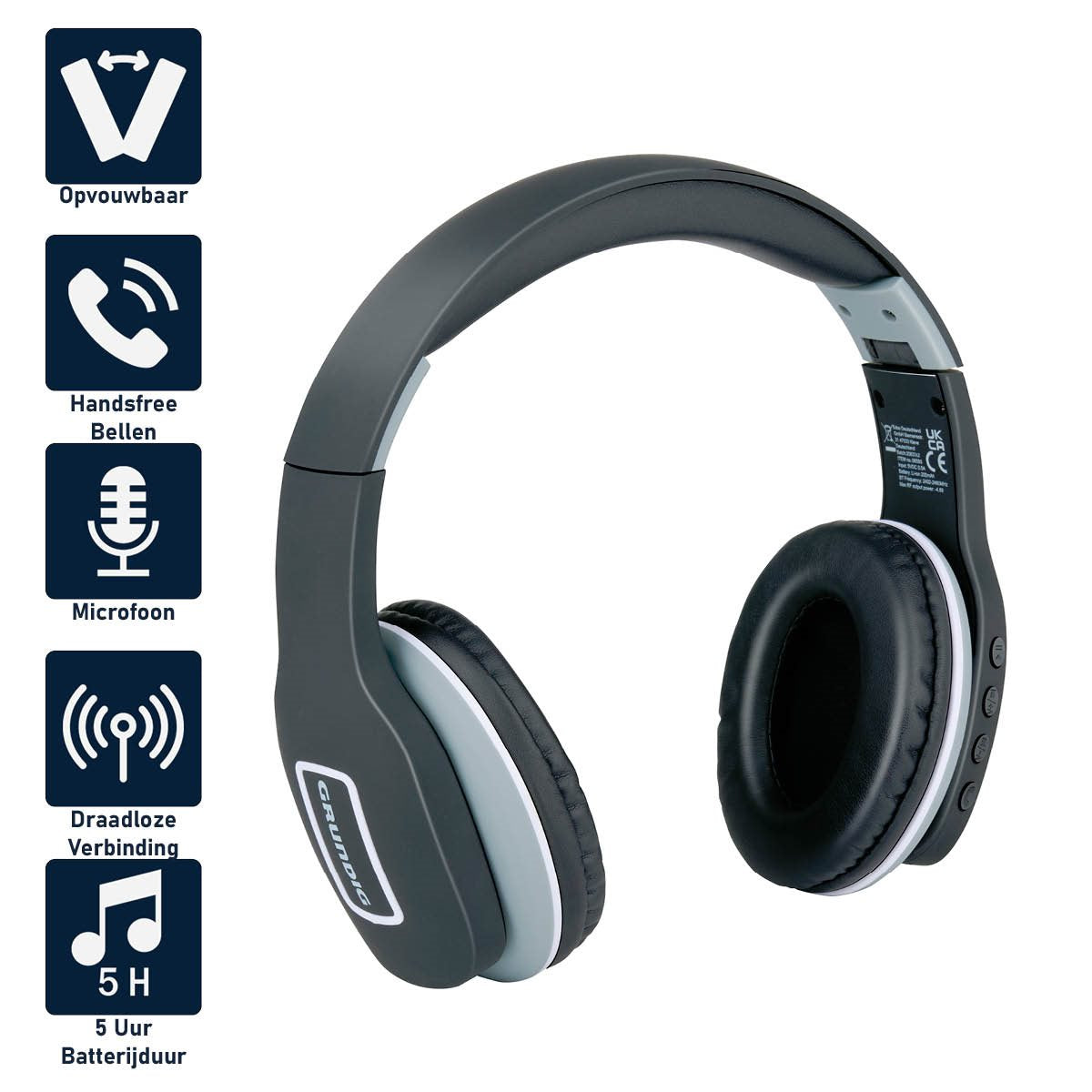 Grundig Bluetooth Koptelefoon Draadloos - maximondo