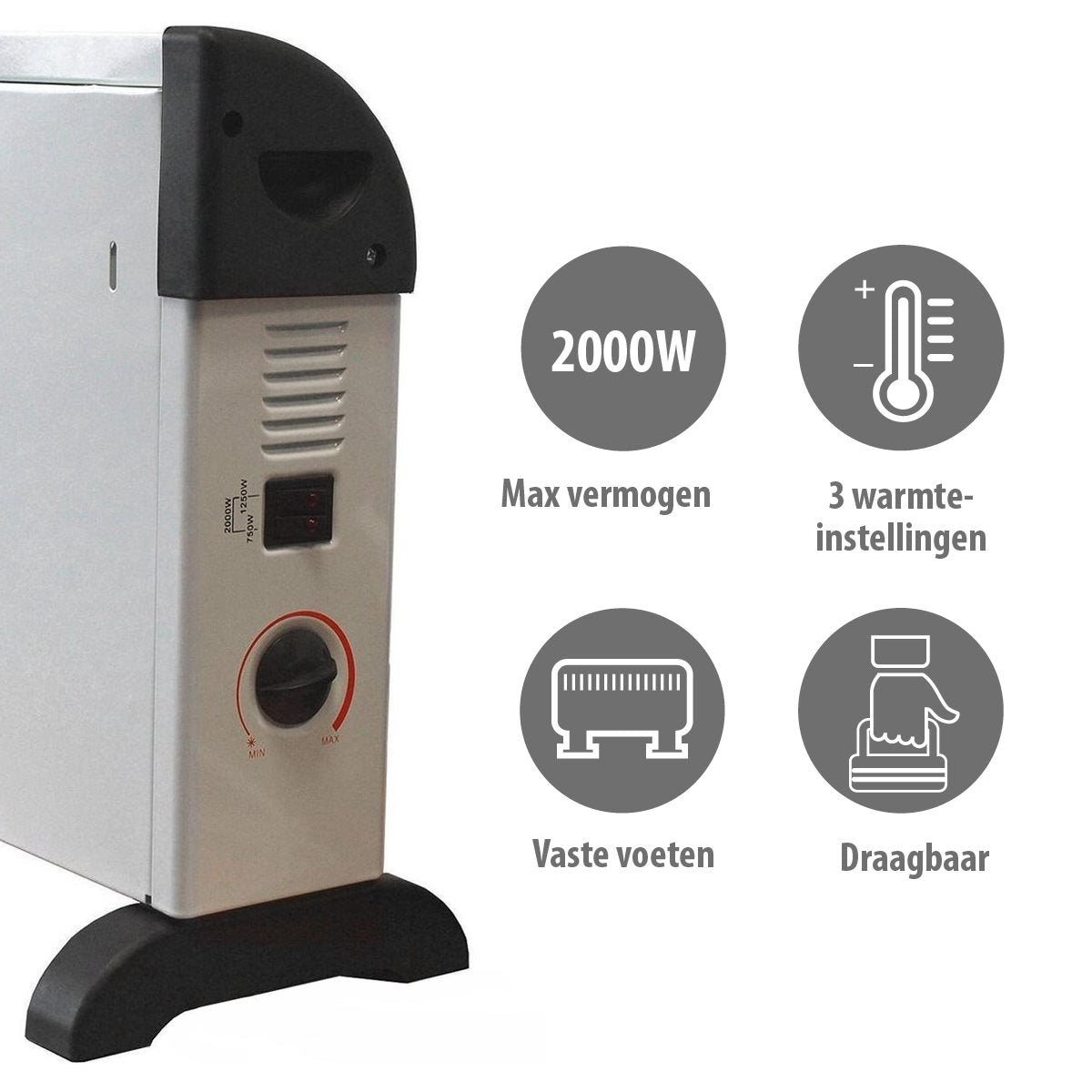 alpina Elektrische Kachel CHYO2 2000W - maximondo