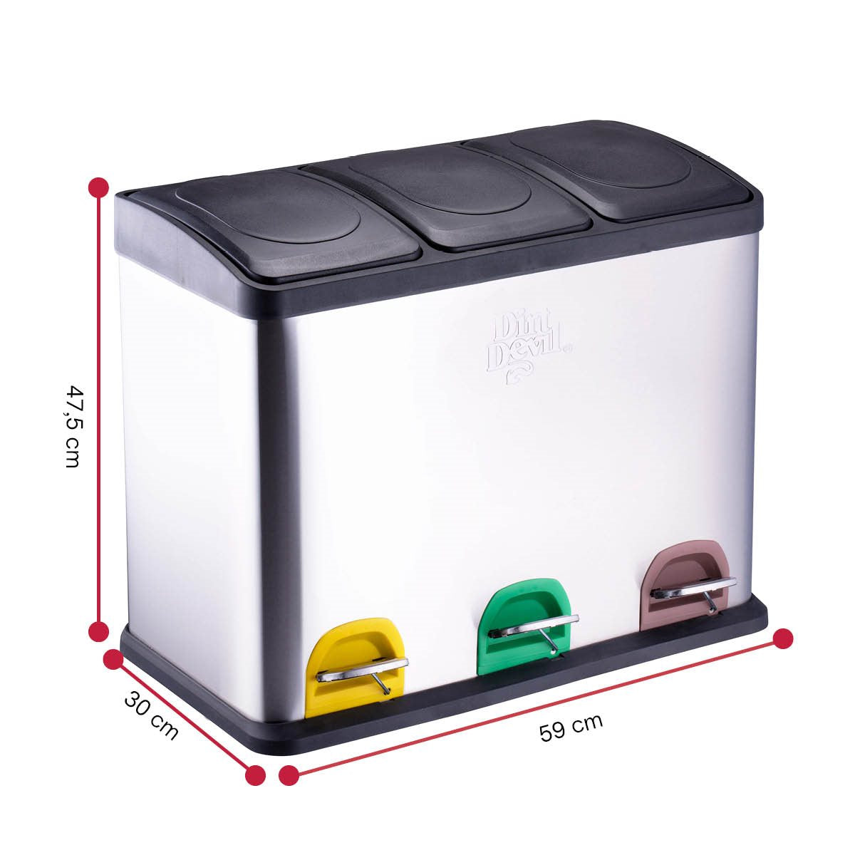 Dirt Devil Pedaalemmer 3 X 15L - maximondo