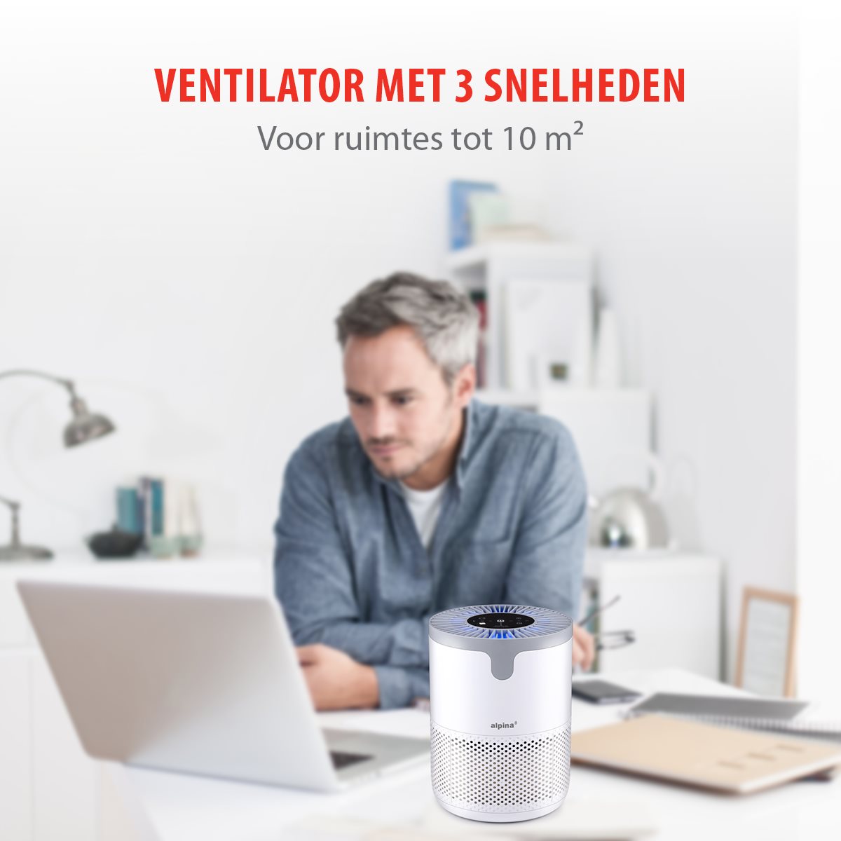 alpina Luchtreiniger met HEPA Filter - maximondo