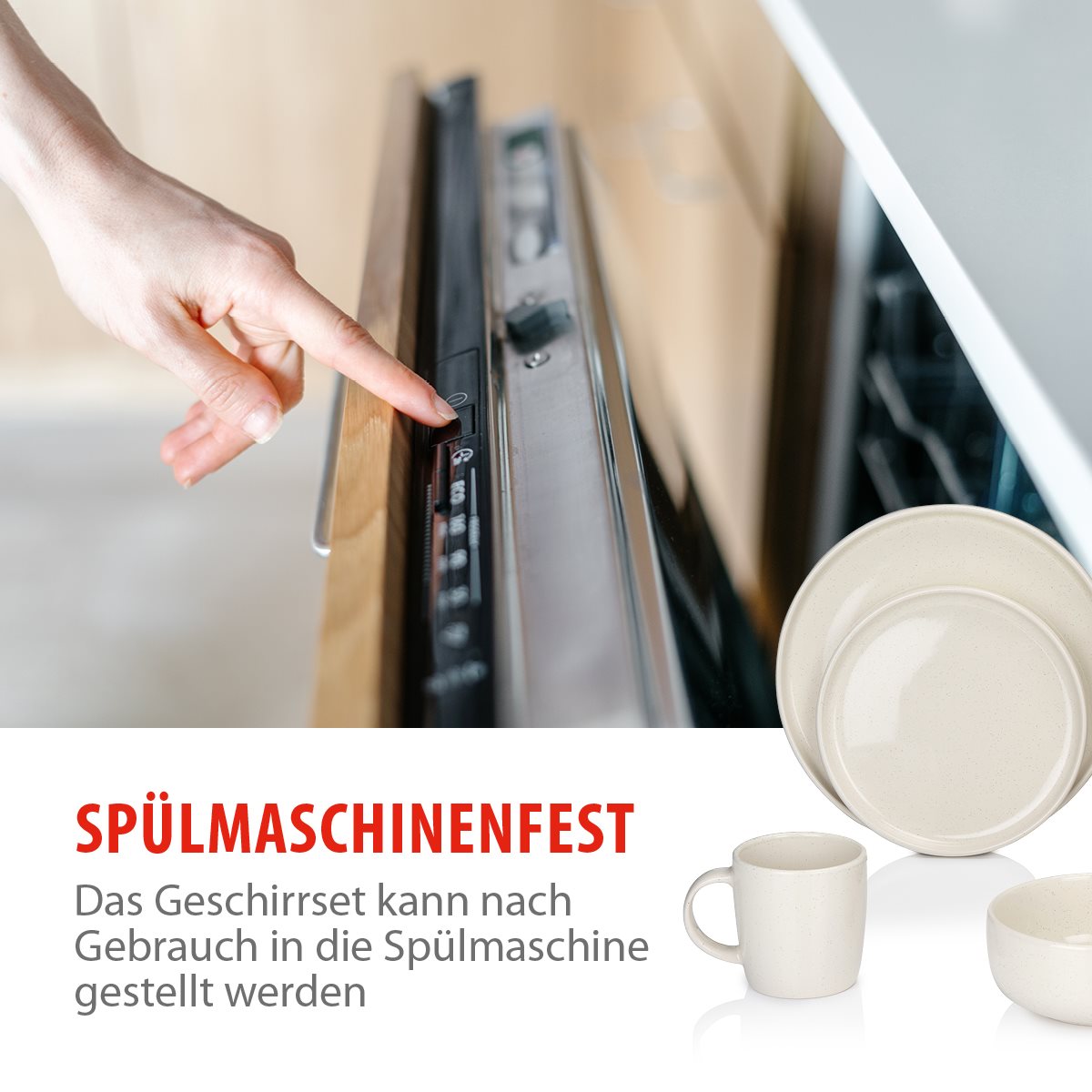 alpina Serviesset 16Delig - 4 Persoons Bordenset - maximondo