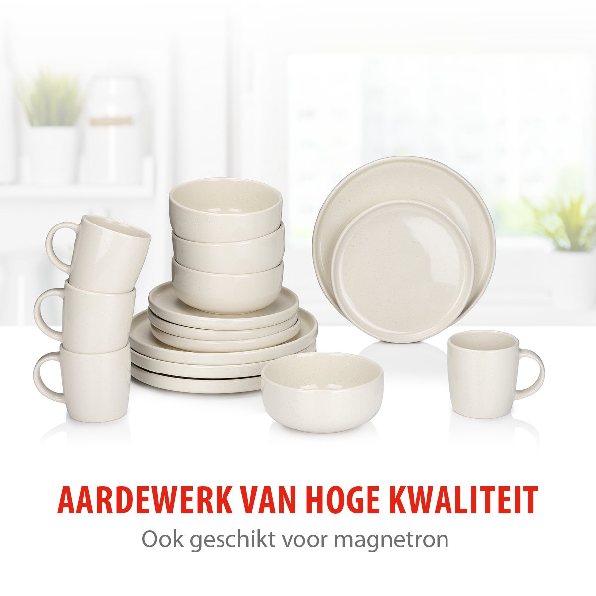 alpina Serviesset 16Delig - 4 Persoons Bordenset