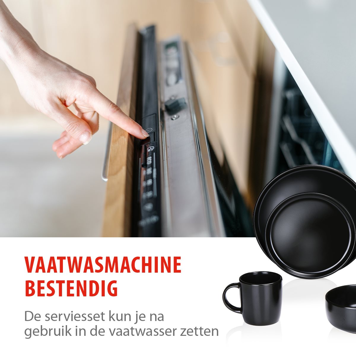 alpina Serviesset 4 Persoons - Aardewerk Servies 16-Delig - maximondo