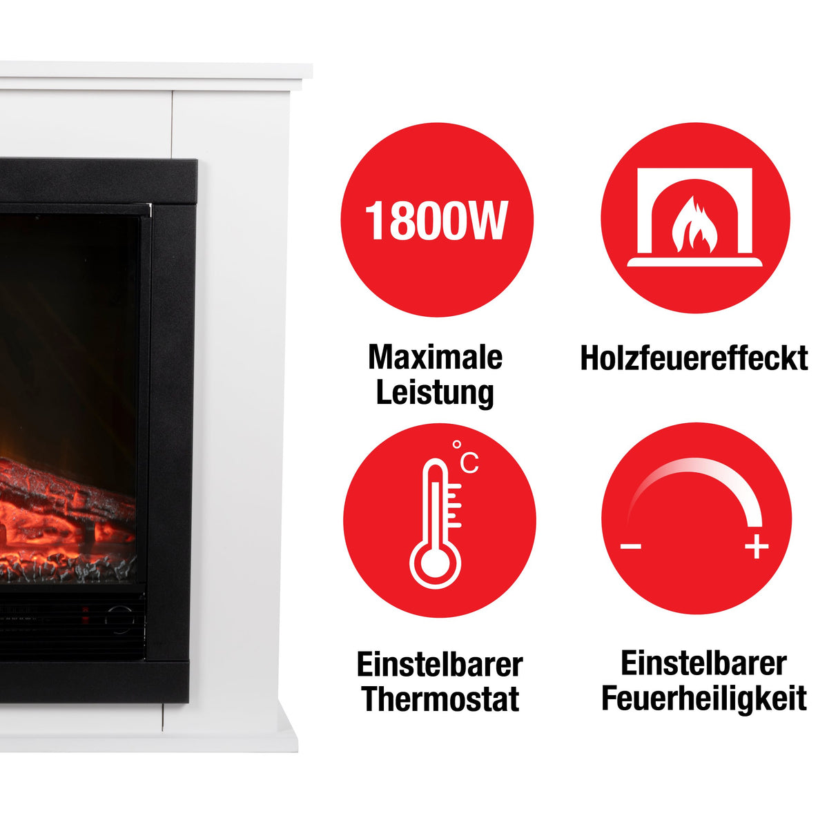 Classic Fire Sfeerhaard Elektrisch Lugano - maximondo