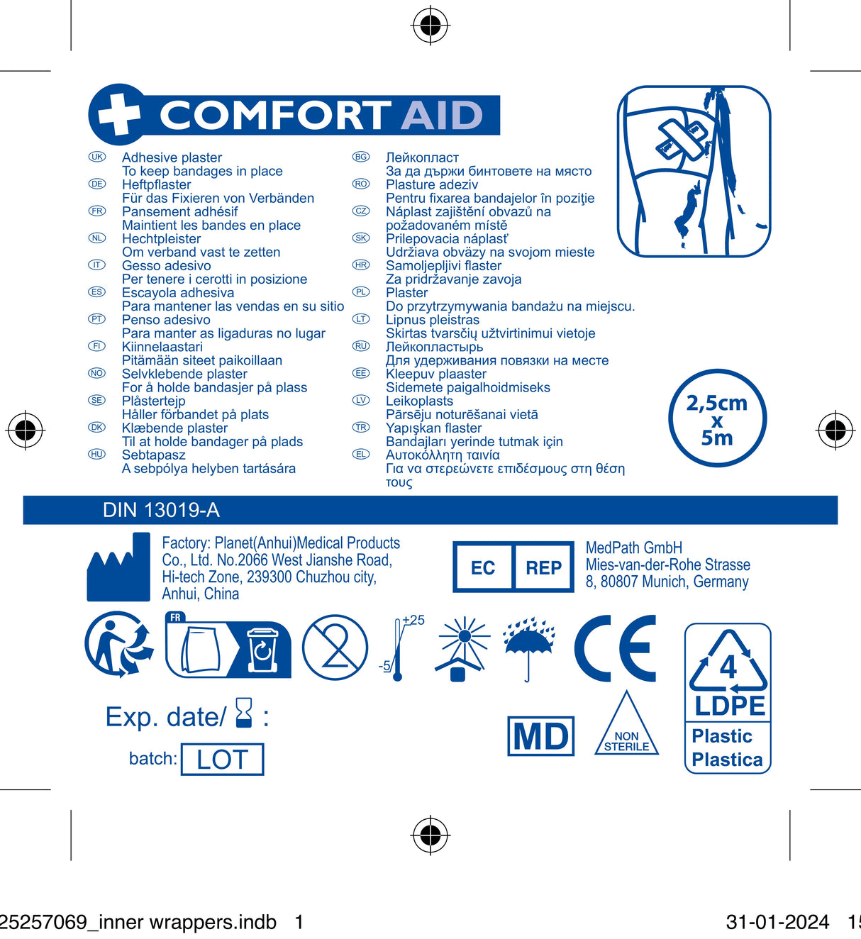 Comfort Aid EHBO Kit 41delig - maximondo