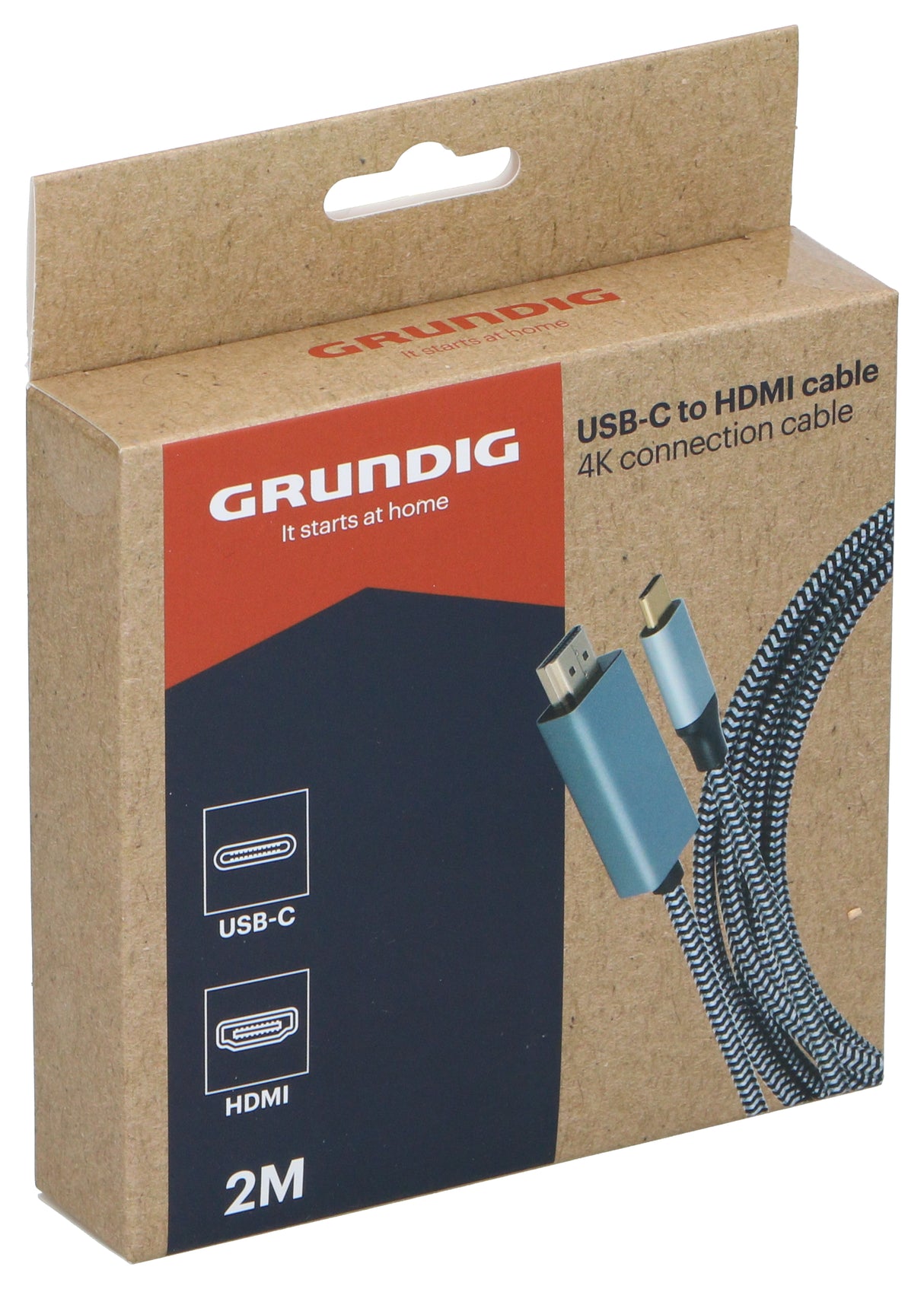 Grundig USBC naar HDMI Kabel 2m - maximondo