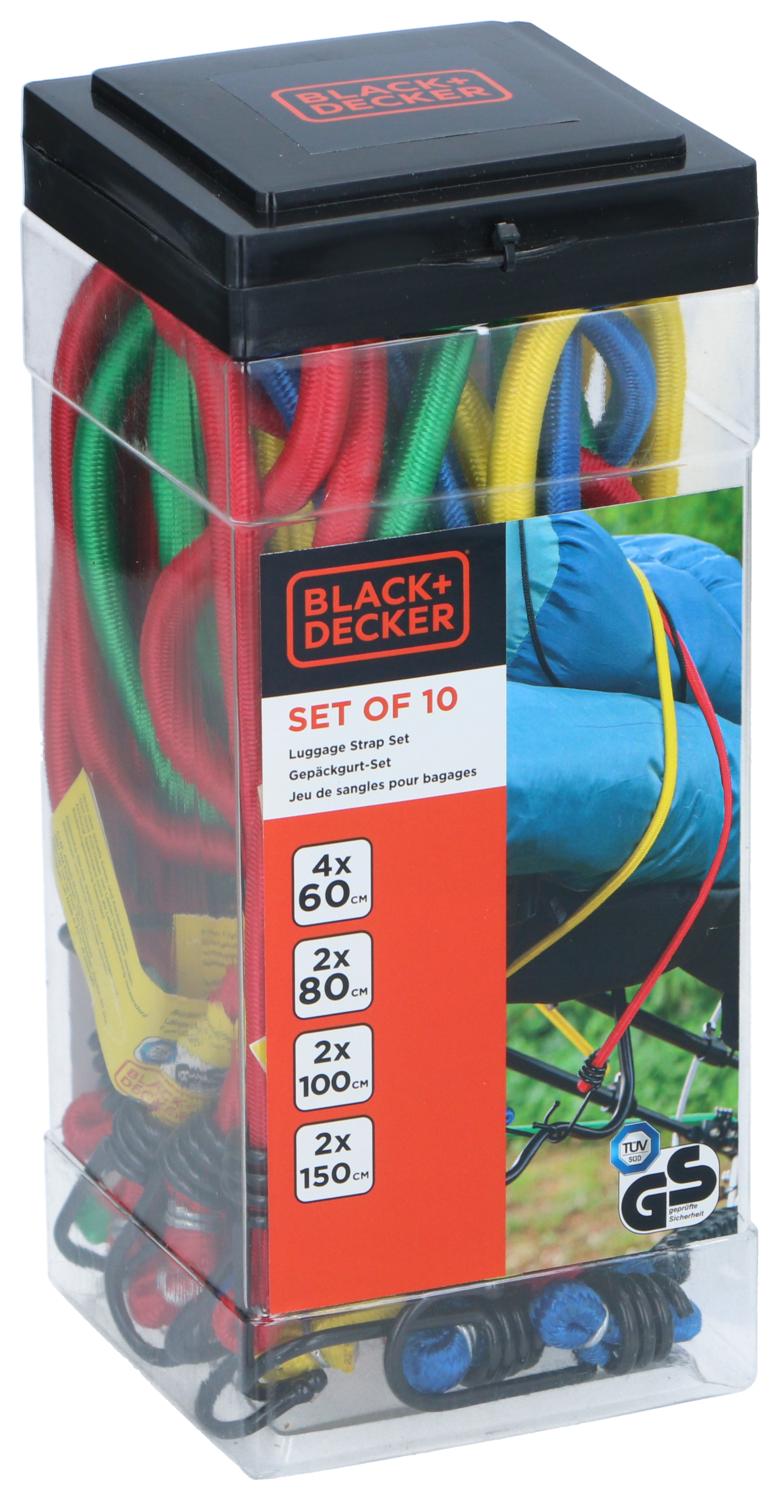 BLACK+DECKER Spanelastiek Set - 10 Stuks - maximondo
