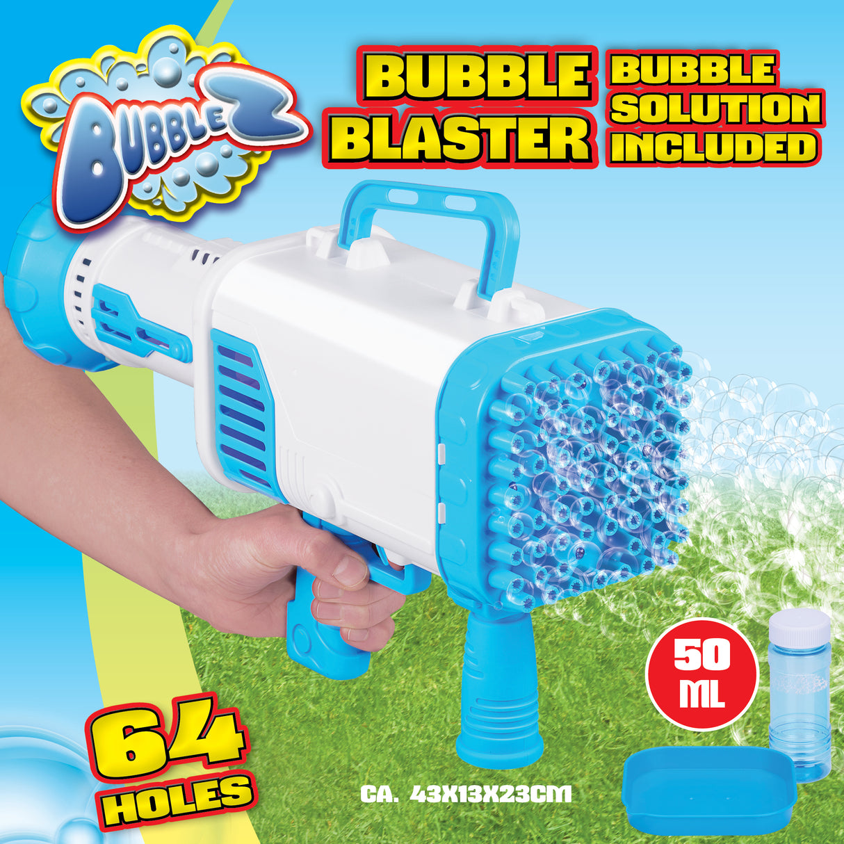 Bubblez Bellenblaas Pistool 64 Gaten - maximondo